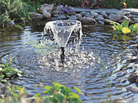Teichpumpe mit Wasserspiel